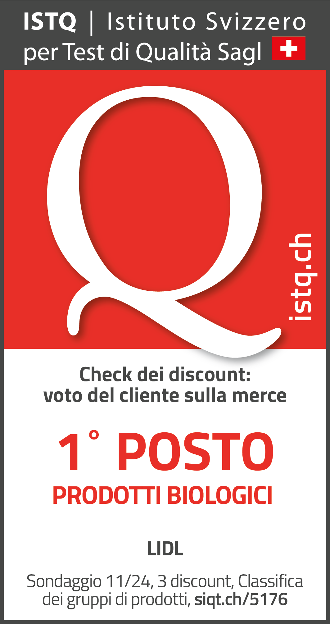 Primo posto prodotto biologici